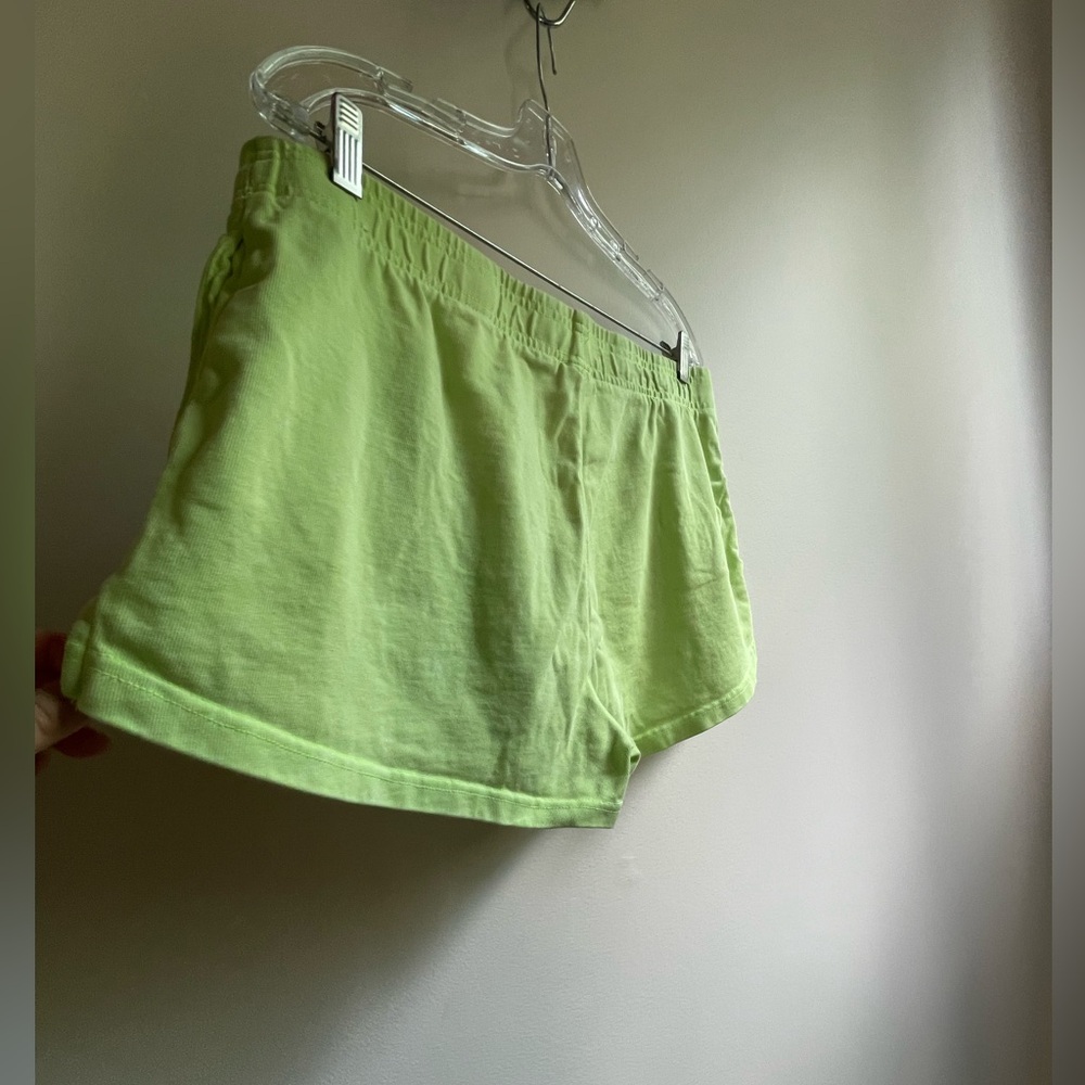 Nike Lime Green Shorts With Logos Size Medium - Picture 8 of 12
